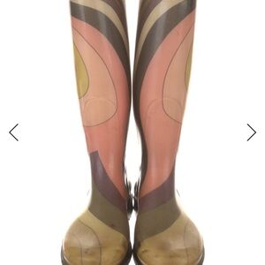 Emilio Pucci Multicolor Women's Rain Boots